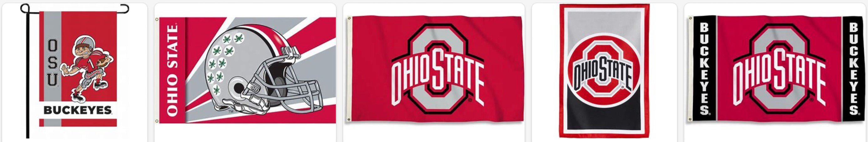 Summit Gifts 25478 Ohio State Buckeyes Car Flag