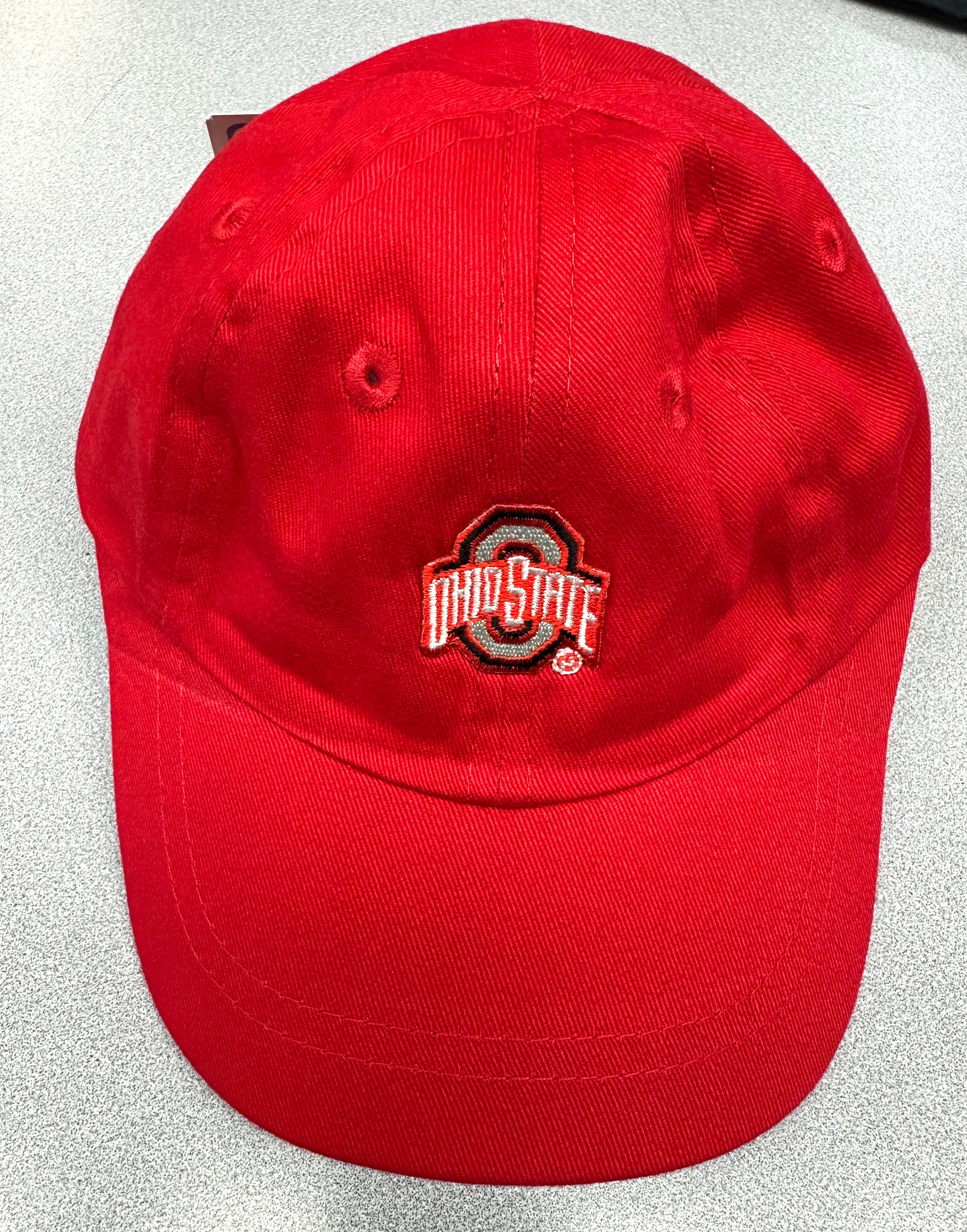 Red Buckeyes baby baseball cap with logo