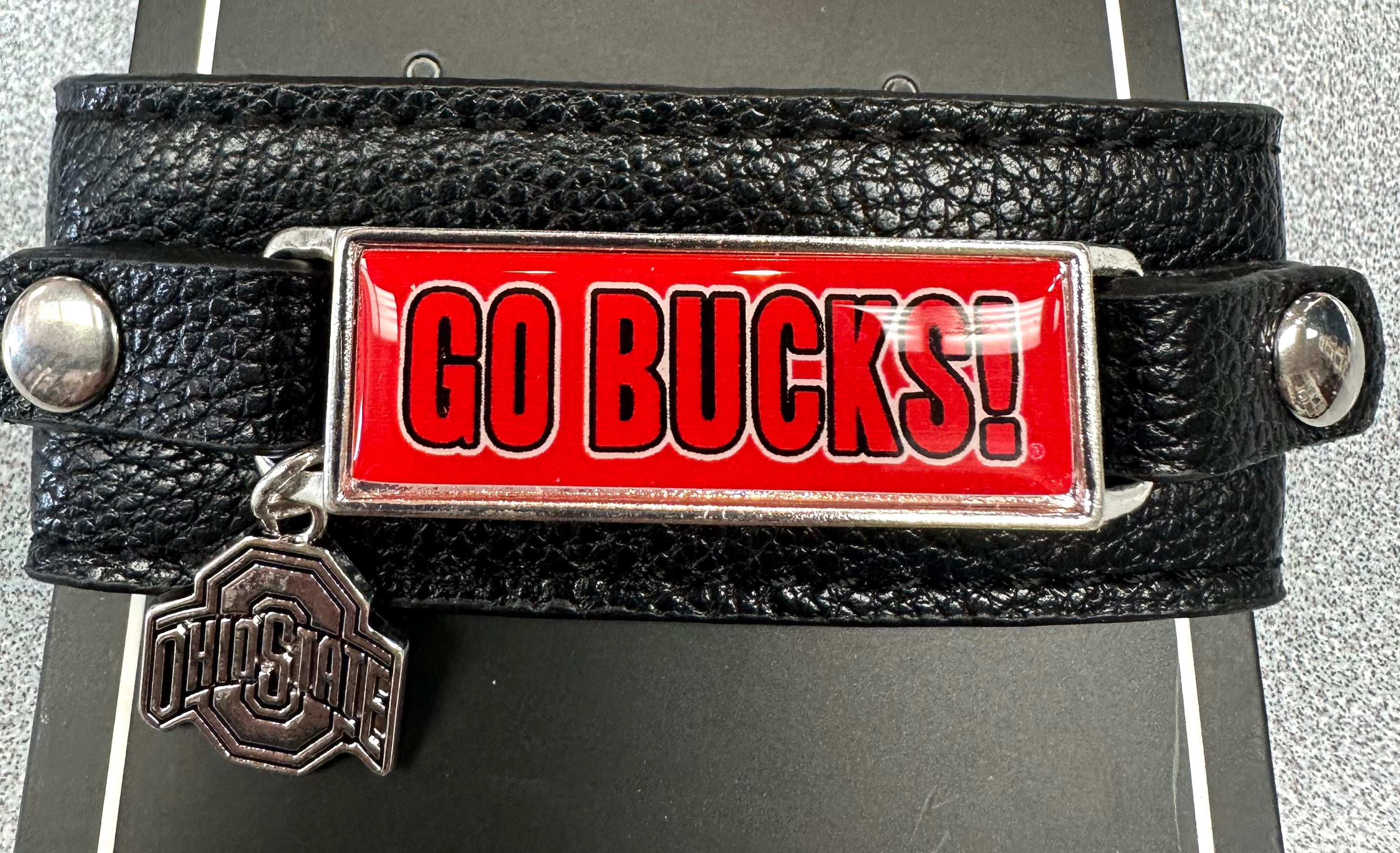 Stylish Ohio State nameplate bracelet fan jewelry