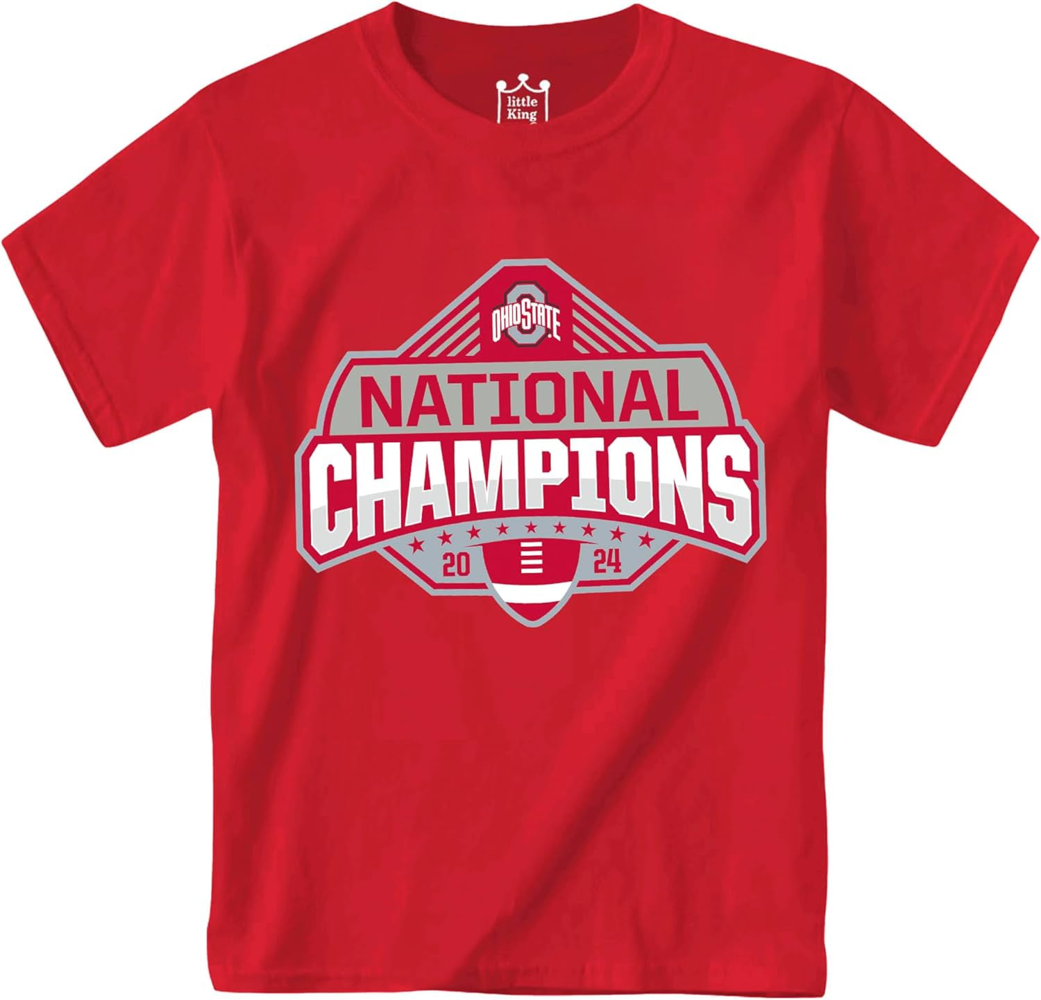 ohio state gear Ohio State Buckeyes Youth Red 2024 National Champions Short Sleeve TShirt, Red, Size S