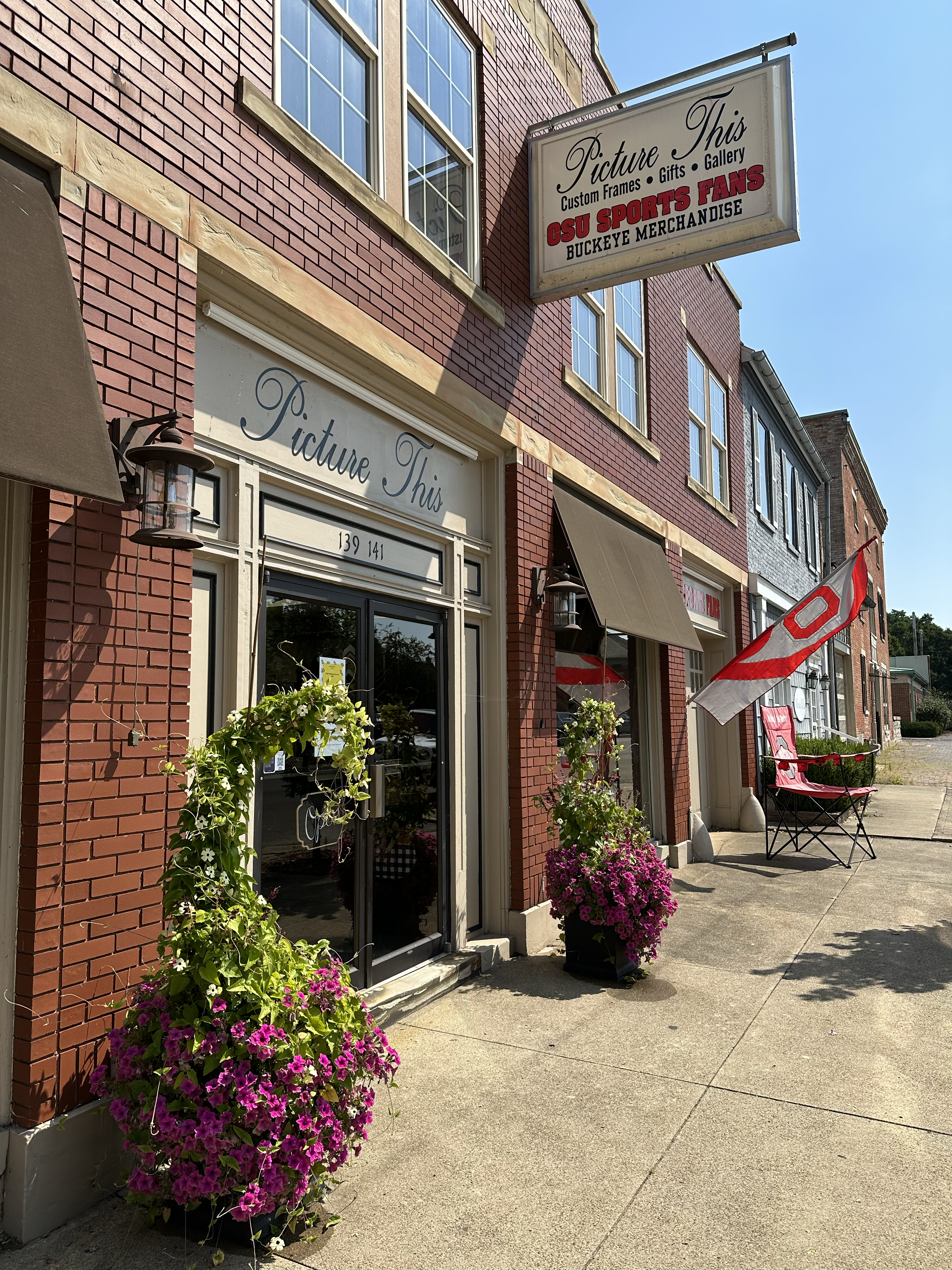 front of store