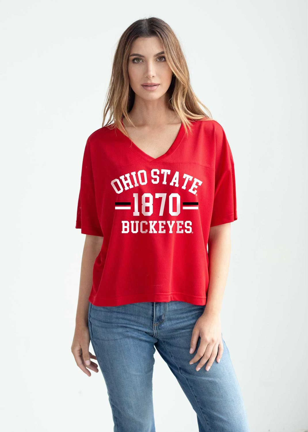 red pullover shirt