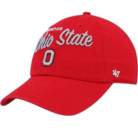 Scarlet Ohio State Buckeyes Phoebe Clean Up Adjustable Hat