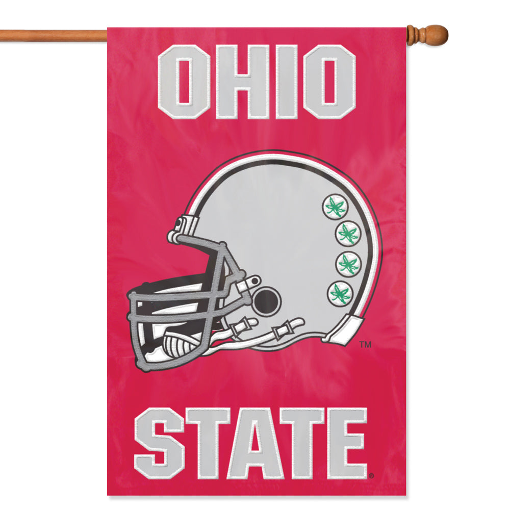 Flag double-sided flag measures 44" x 28" and features the Ohio State Buckeyes logo