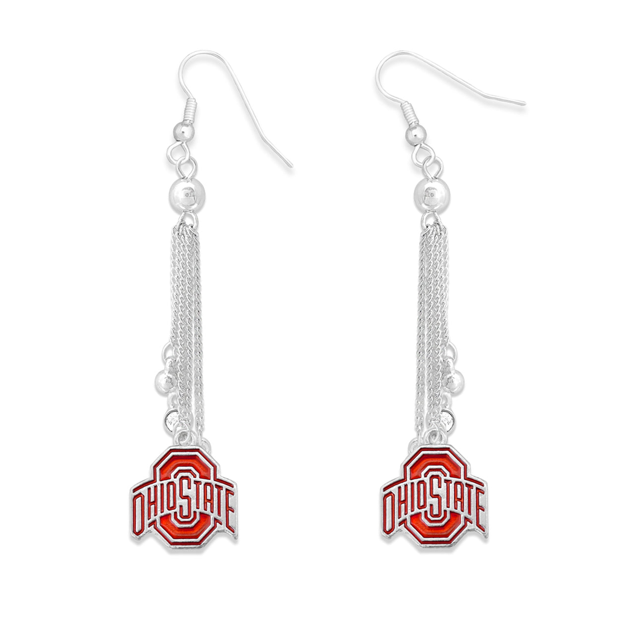 Ohio State Buckeyes Sterling Silver Stud Earrings