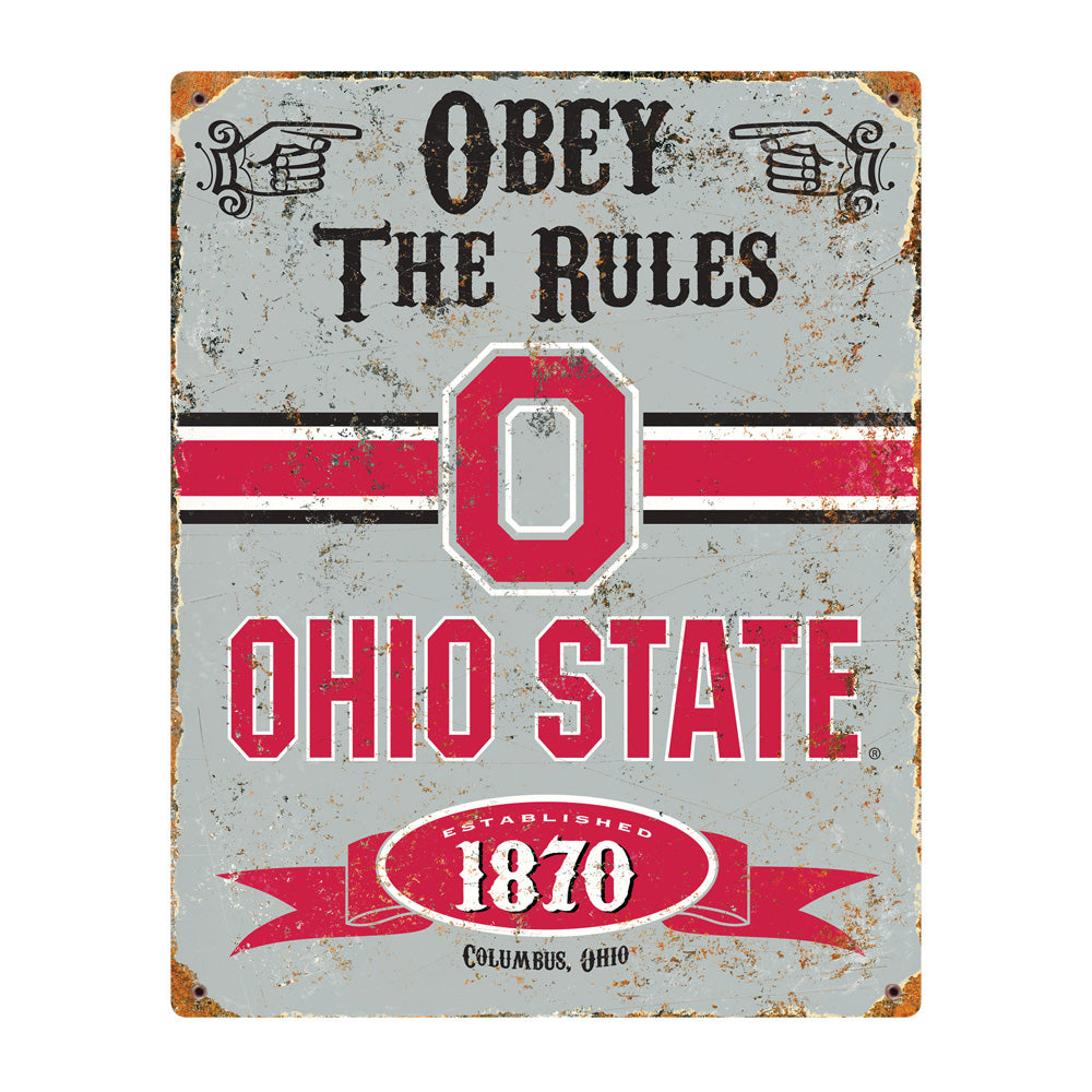 Ohio State Buckeyes football Wall Sign / Ohio State Buckeyes Decor