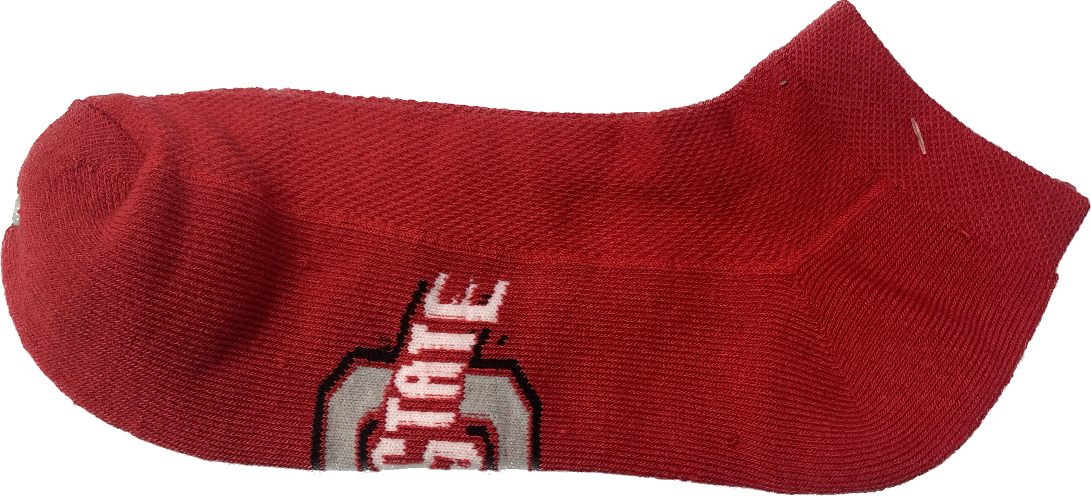 red footed sock with ohio state logo