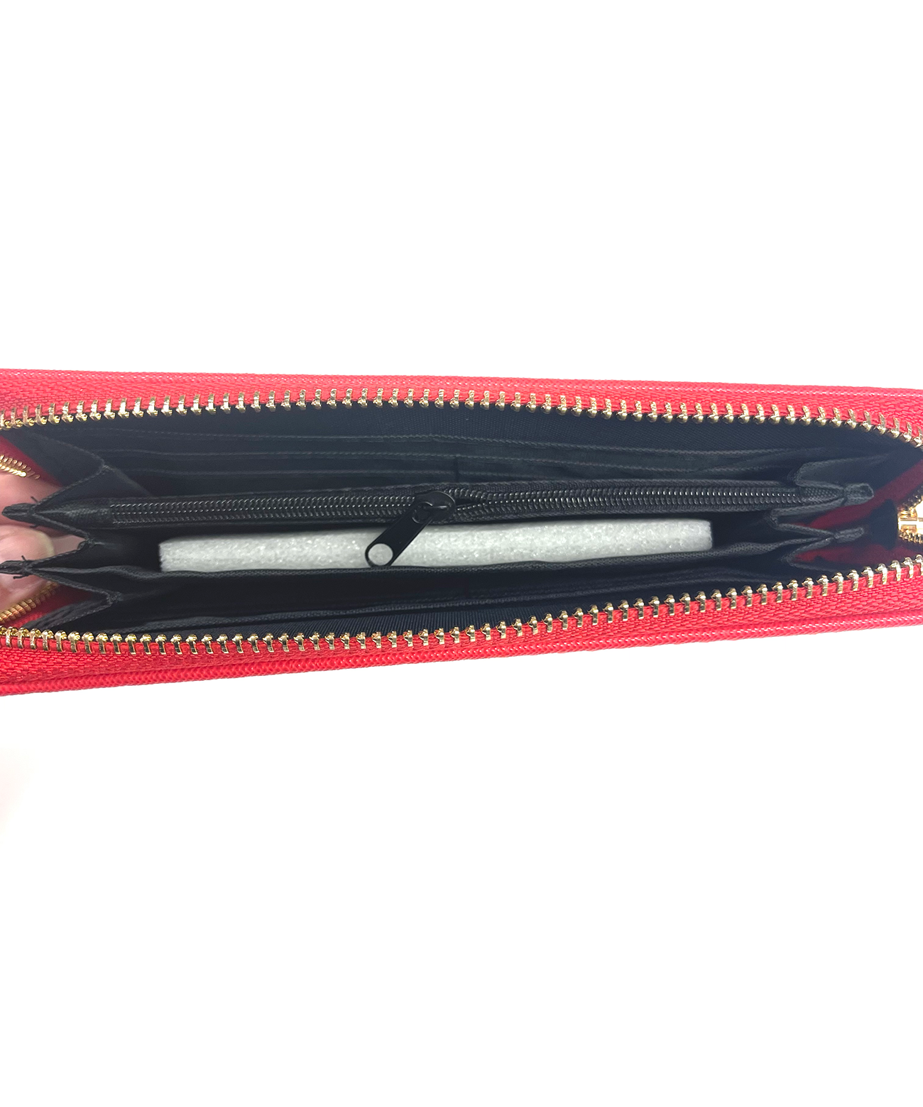 inside OSU-themed zippered wallet