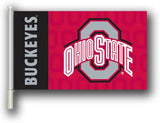 OHIO STATE BUCKEYES CAR FLAG – DOUBLE SIDED