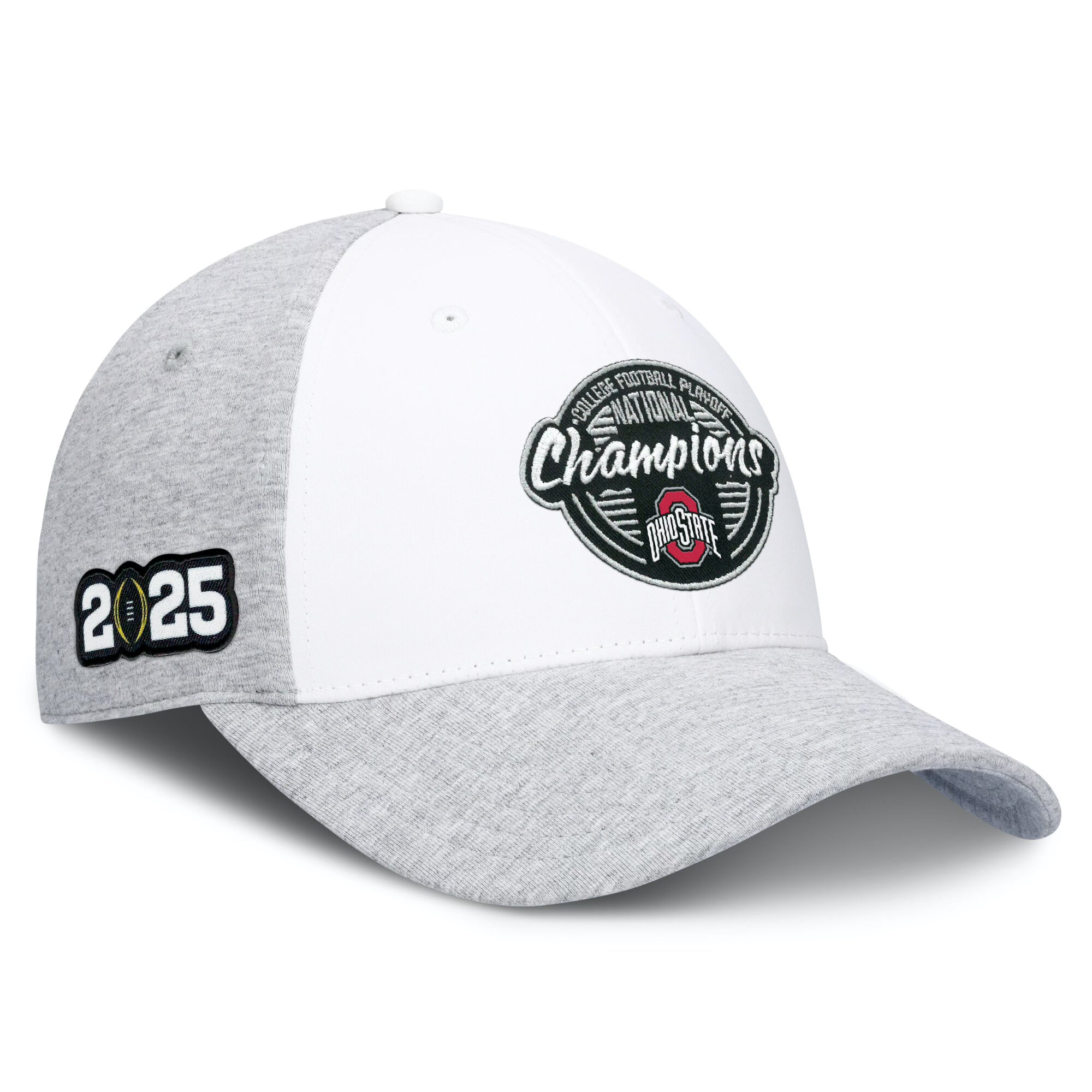 2024 National Champion Athletic Gray Heather and White CFP Champs Script Adjustable Hat