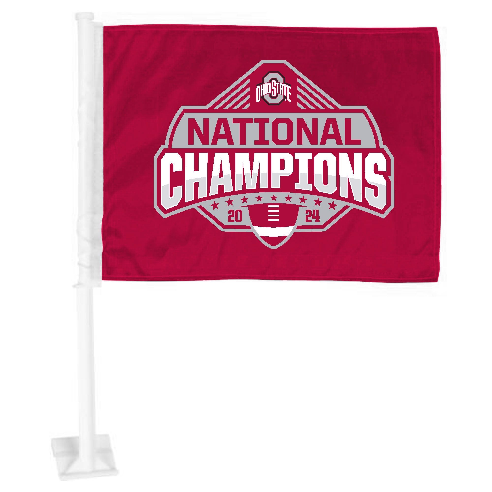 2024-25 Ohio State Football National Champions Car Flag