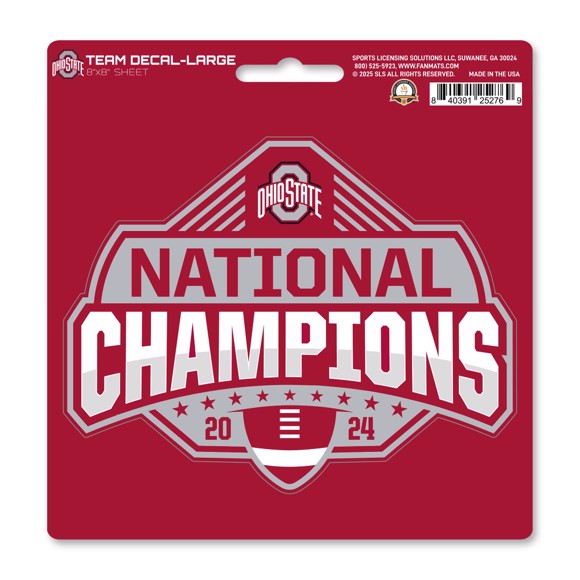 2024-25 Ohio State Football National Champions Large Decal