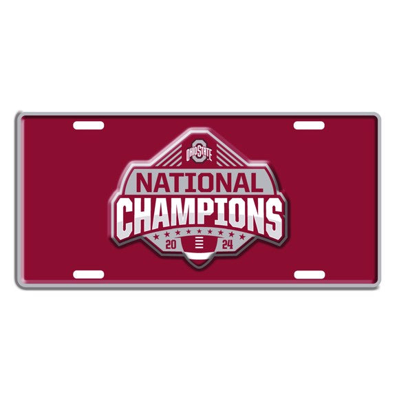 2024-25 Ohio State Football National Champions Metal Plate Flat 