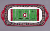 OHIO STATE BUCKEYES MELAMINE STADIUM PLATTER – 9 X 20