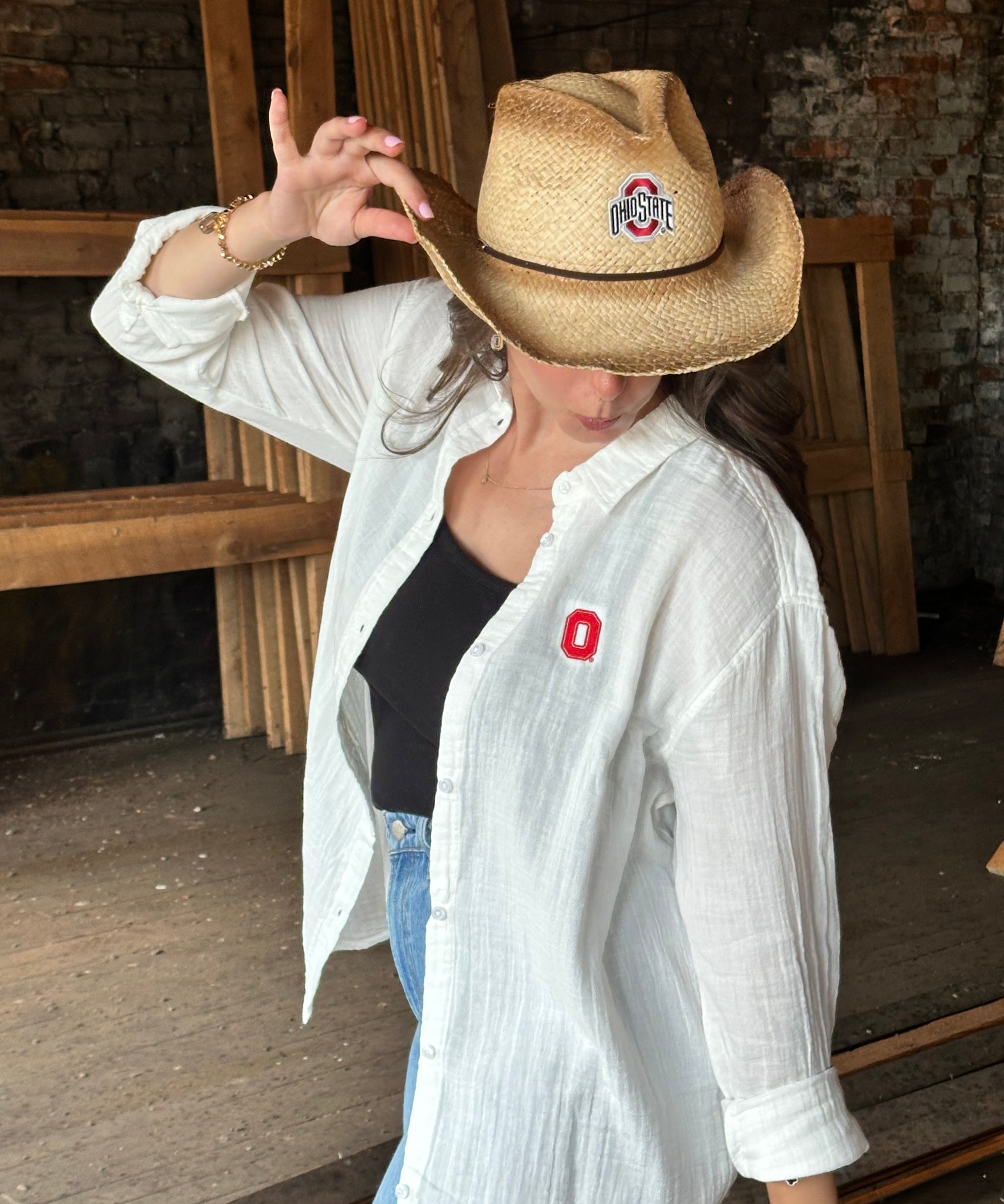 side of hat
