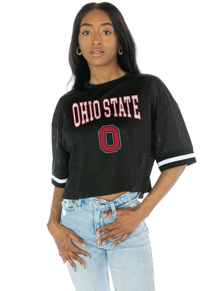 Ohio State Buckeyes "Game Face" Moderately Fitted Fashion Jersey 