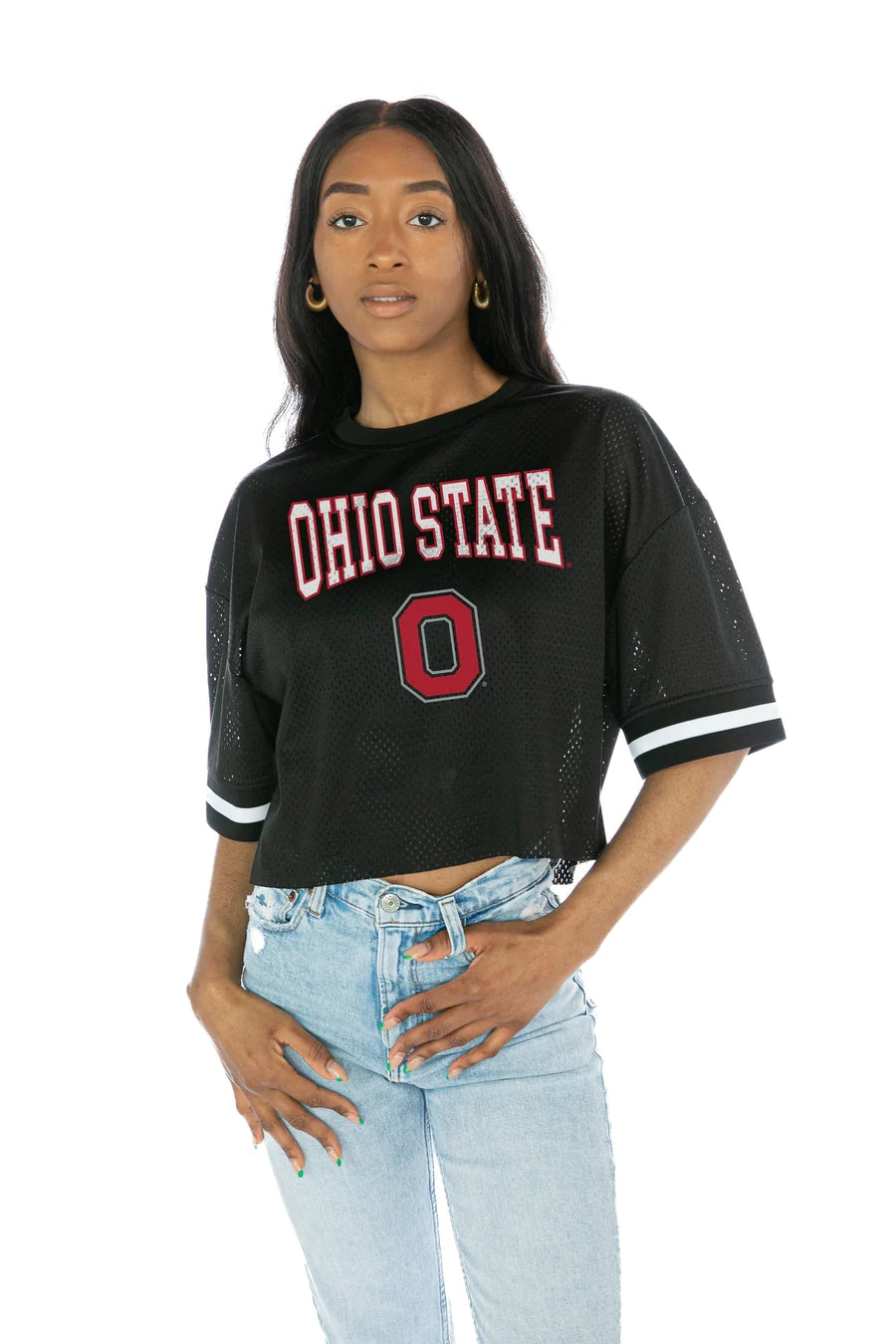 Women's black best sale ohio state jersey