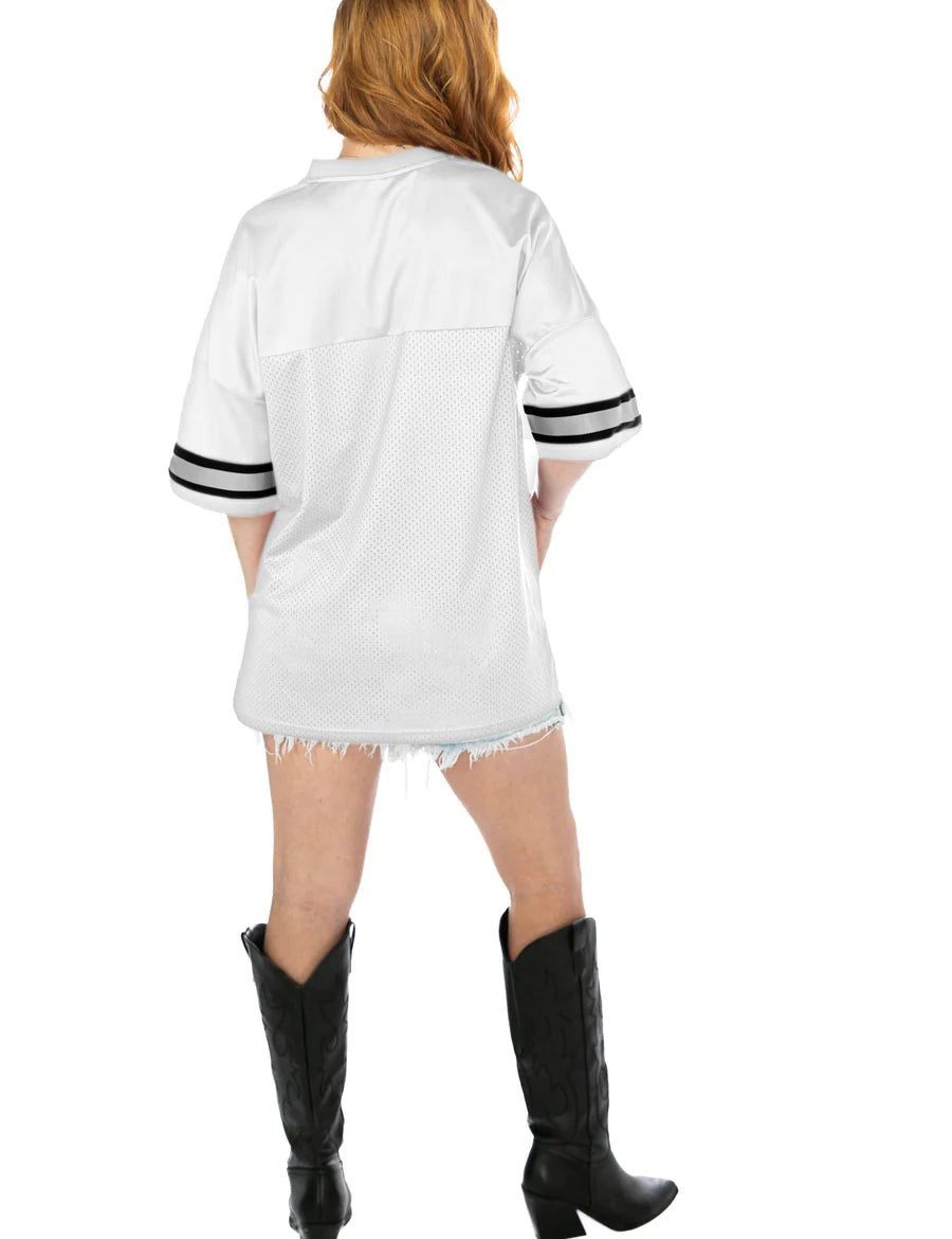 back of Oversized Option Play Fashion Jersey