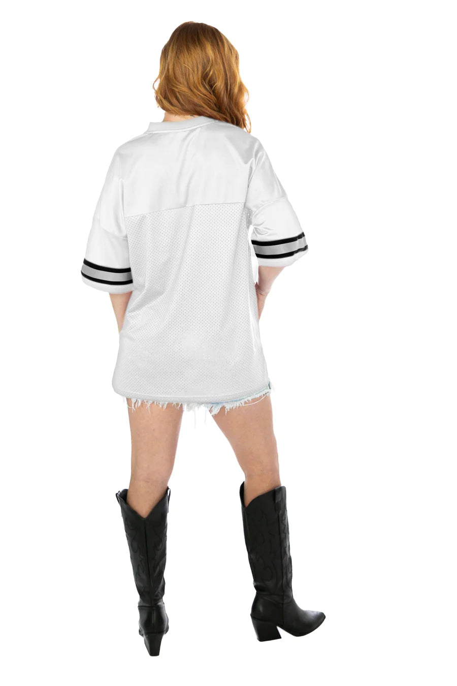 back of Oversized Option Play Fashion Jersey