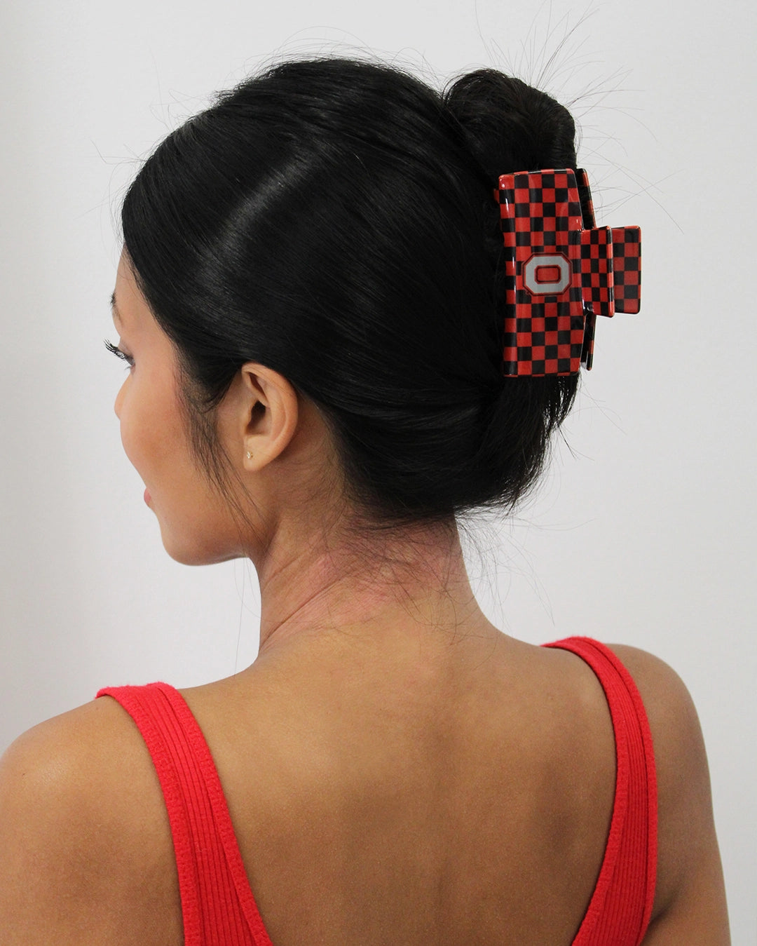 ohio state block O hair clip