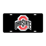 OHIO STATE LASER BLACK/WHITE/RED TAG – 5 1/2” X 11 1/2”
