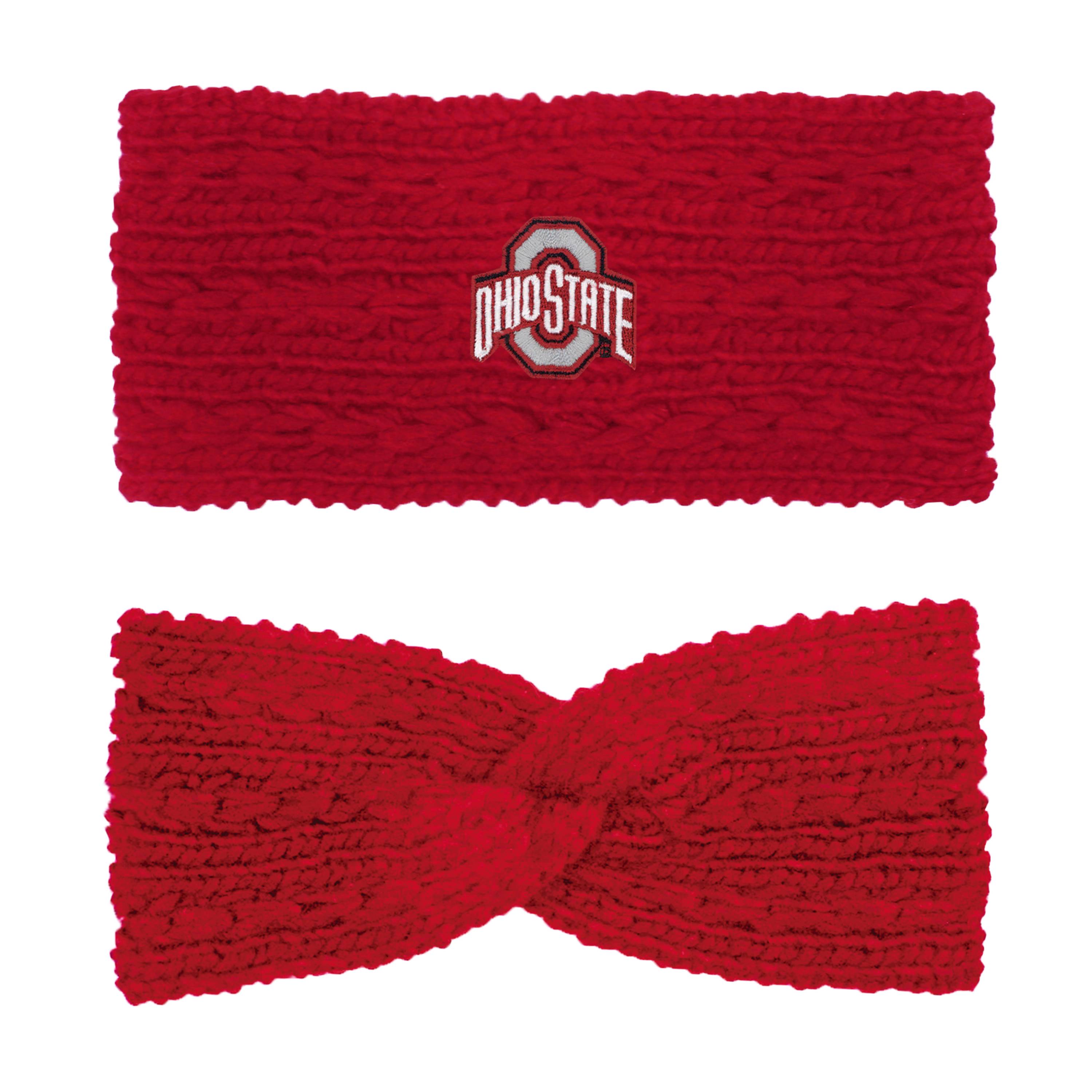 OHIO STATE ADELINE’- KNIT TWIST EAR BAND