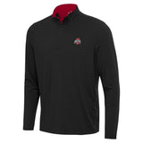 OSU CONTENT 1/4 ZIP PULLOVER BLACK/ DK RED