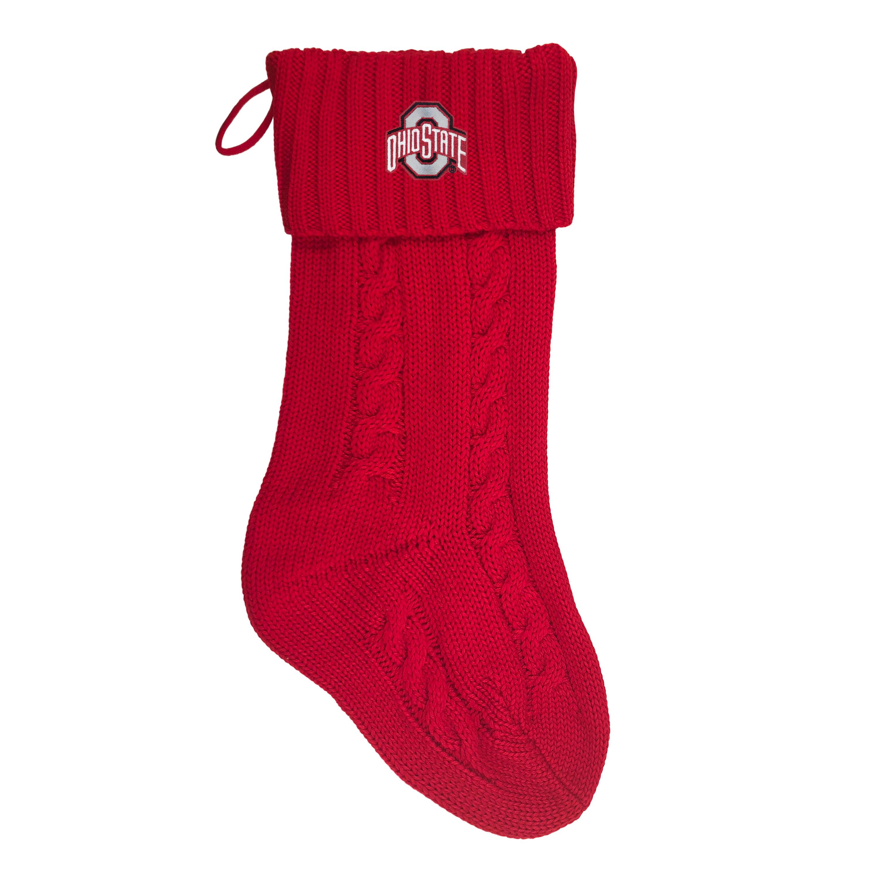 OHIO STATE DASHER’ KNIT HOLIDAY STOCKING