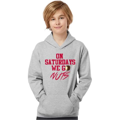 ON SATURDAYS WE GO NUTS – YOUTH HOODIE