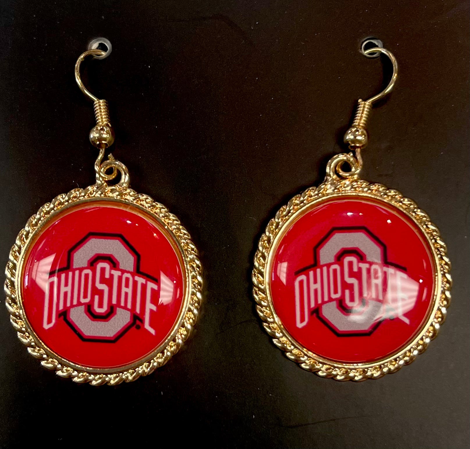 Ohio State Buckeye Earrings / Gold - Sydney