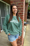 Ohio University corded green sweatshirt