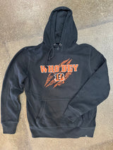 CINCINNATI BENGALS JET BLACK PACKED HOUSE WHO DEY HOODIE