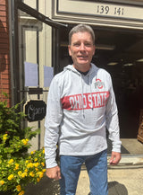 OHIO STATE BUCKEYES RELAY GREY COLLEGE ID FRANKLIN HOOD BY ’47 BRAND