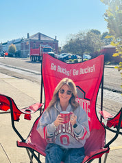 on the street, OHIO STATE BUCKEYES SLATE GREY UPLAND BENNETT HOOD