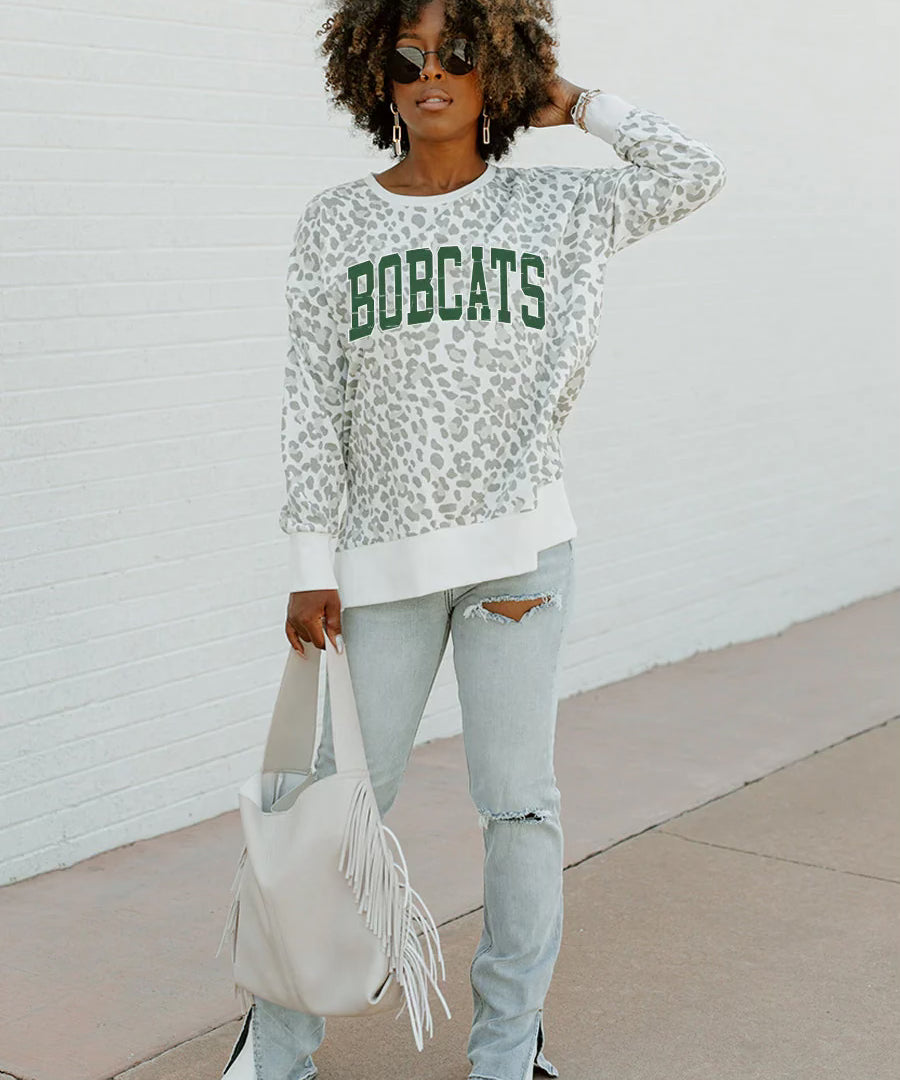 Bobcat Sweatshirt, print, large BOBCATS on front