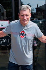 OHIO STATE BUCKEYES BLOCK O PERFORMANCE T-SHIRT – CHAMPION GREY