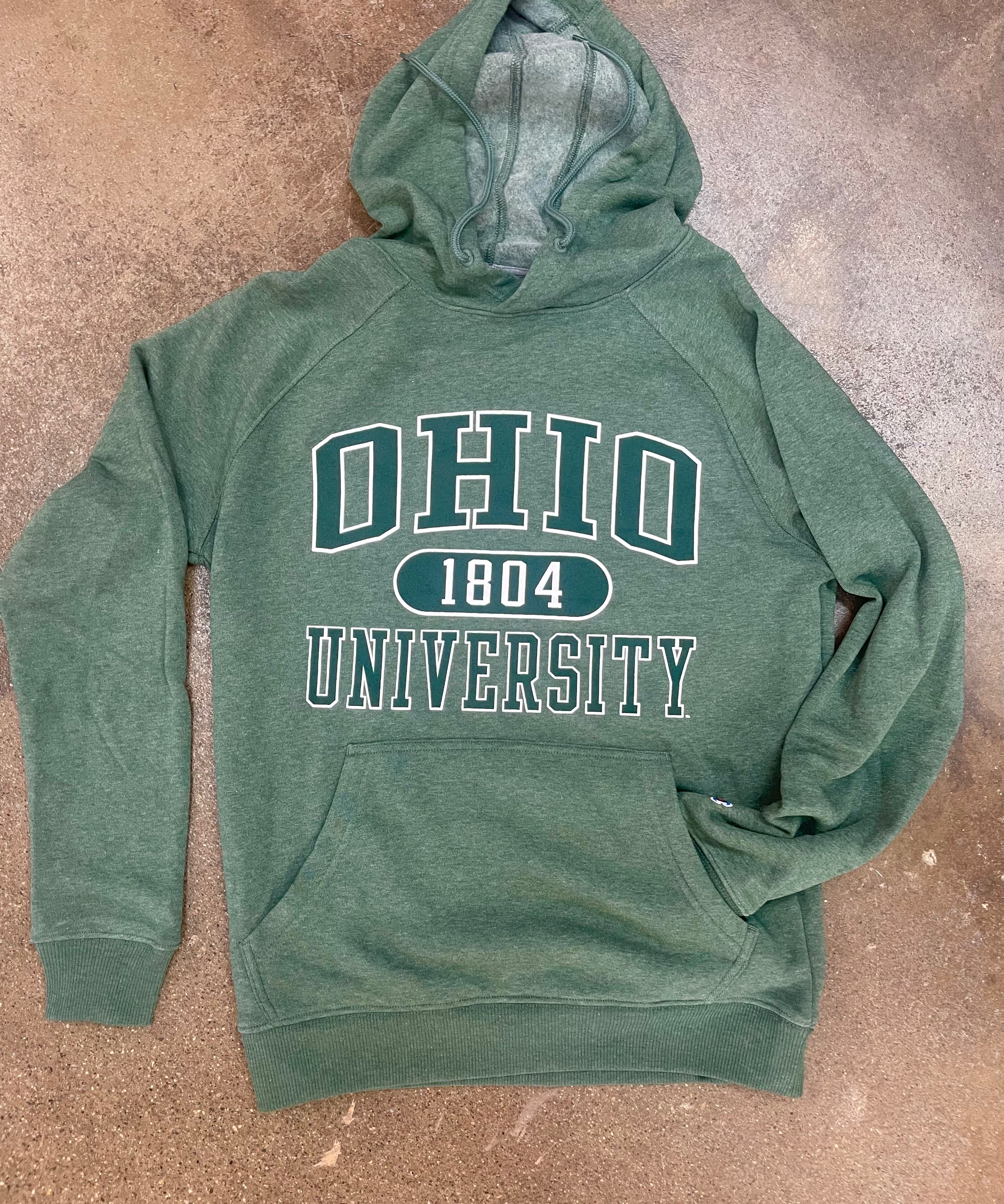 green, Ohio University Triumph Fleece Hood