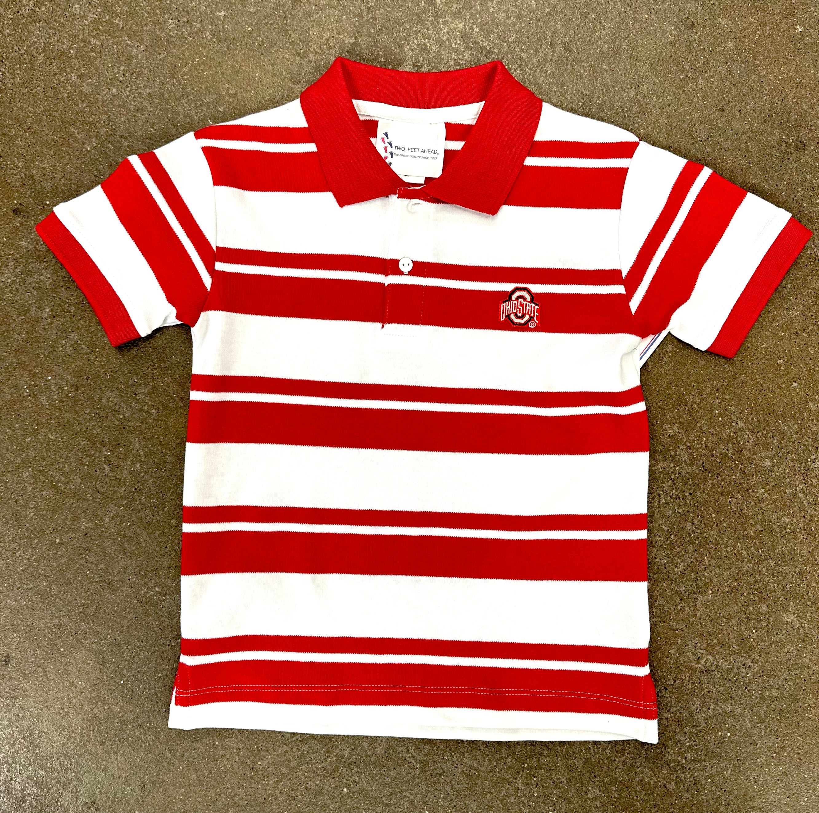 Infant Toddler Ohio State Buckeye Long Sleeve Jersey Golf Shirt Osu Sports Fans 3T