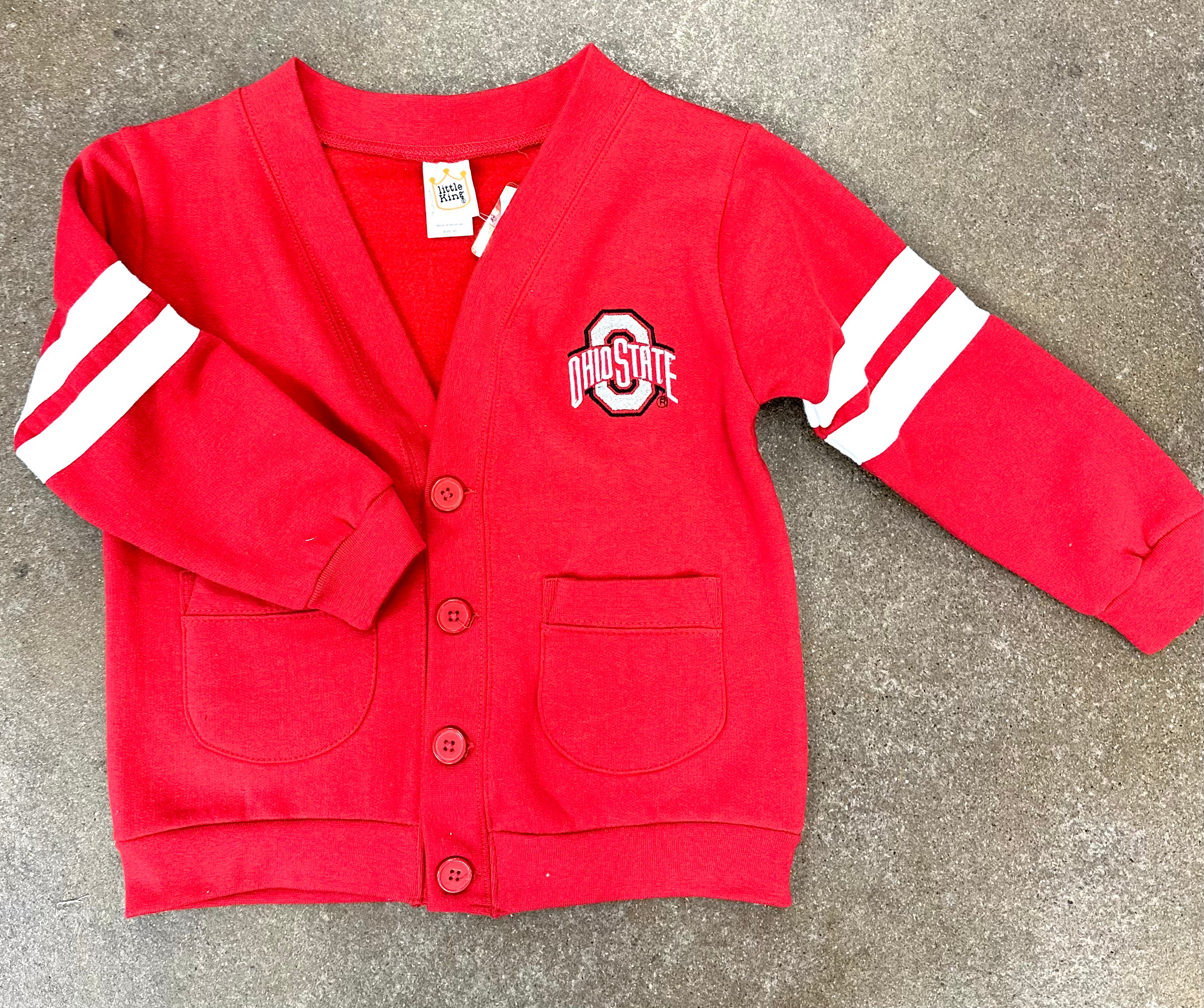 OHIO STATE LONG SLEEVE RUGBY BUTTON-UP BY LITTLE KING