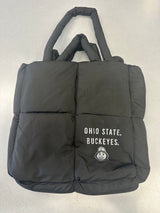 OHIO STATE BLACK PUFF TOTE