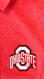 close up Ohio State Exposure Long Sleeve Woven Button-Down