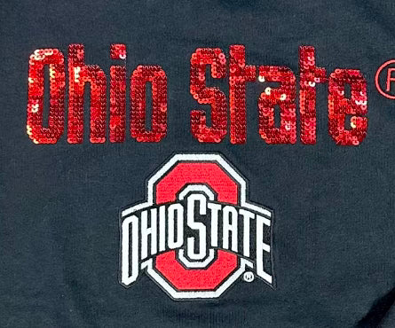 closeup Ohio State Sequin Sweatshirt by Champion