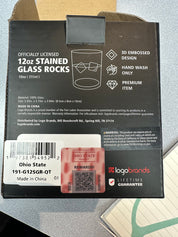 Official Ohio State Buckeyes rocks glass by Logo Brands