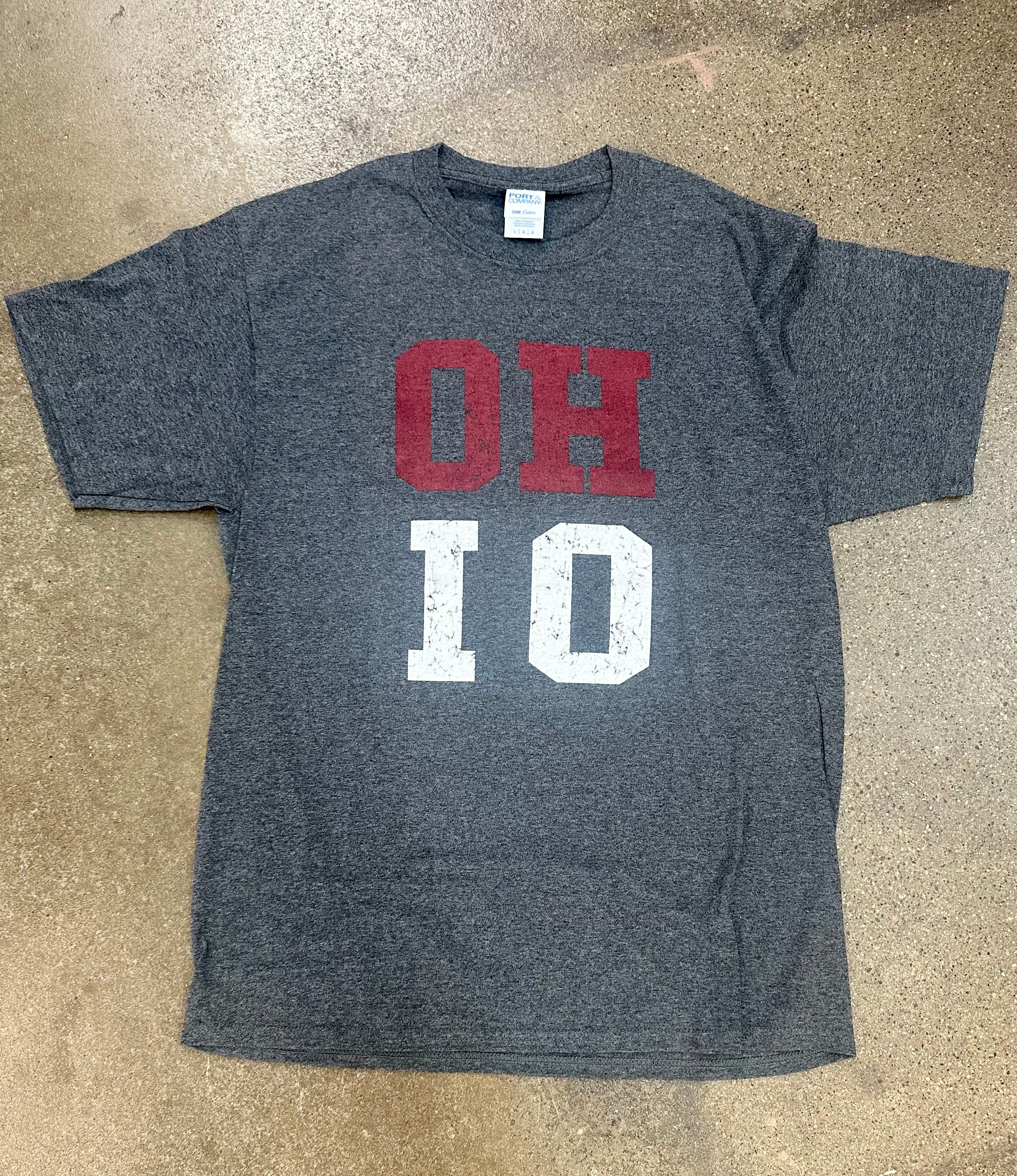 OH IO DARK CHARCOAL TEE