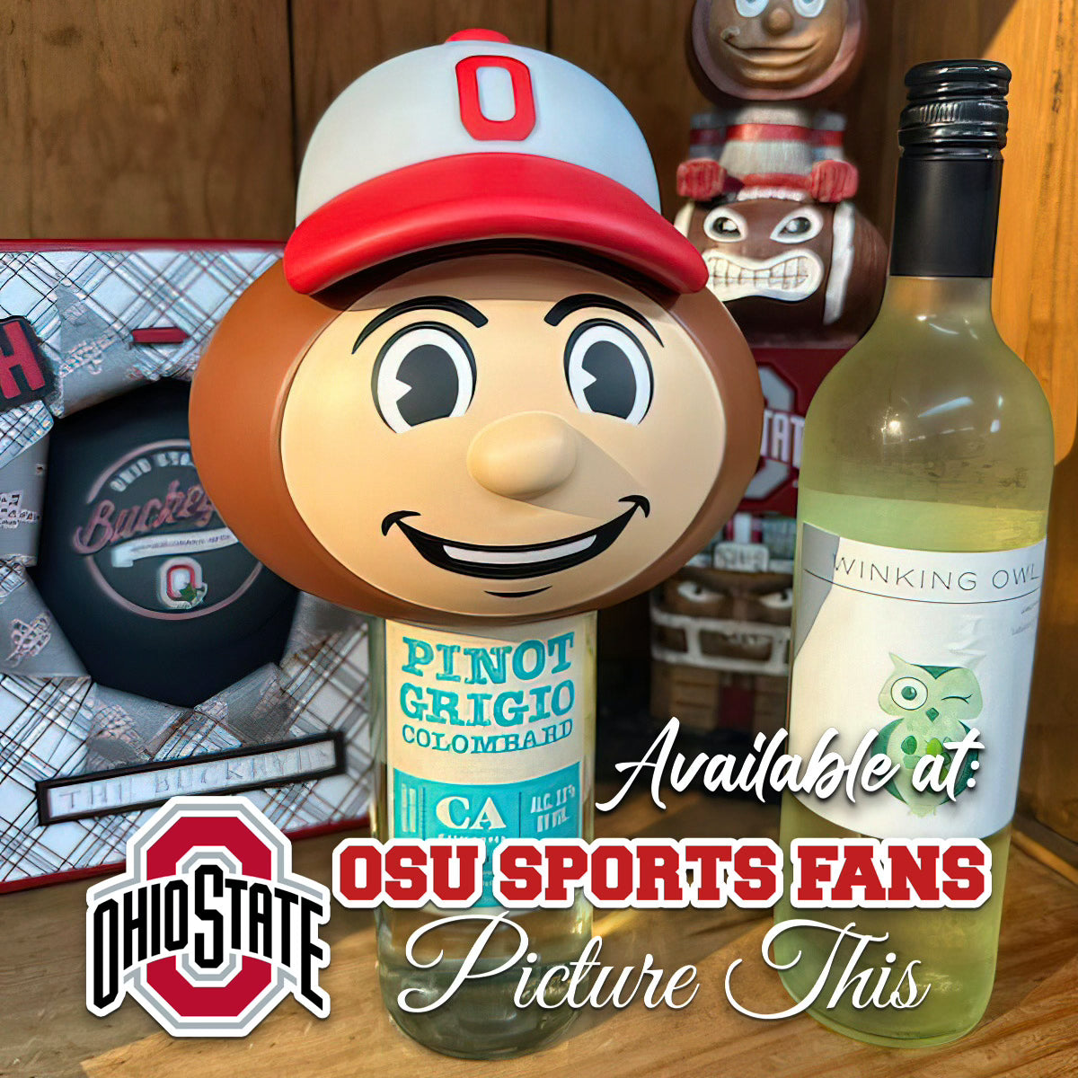 on bottle Brutus Buckeye Squirrel Feeder
