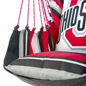 side ropes OHIO STATE BUCKEYES LOGO HANGING CHAIR SWING