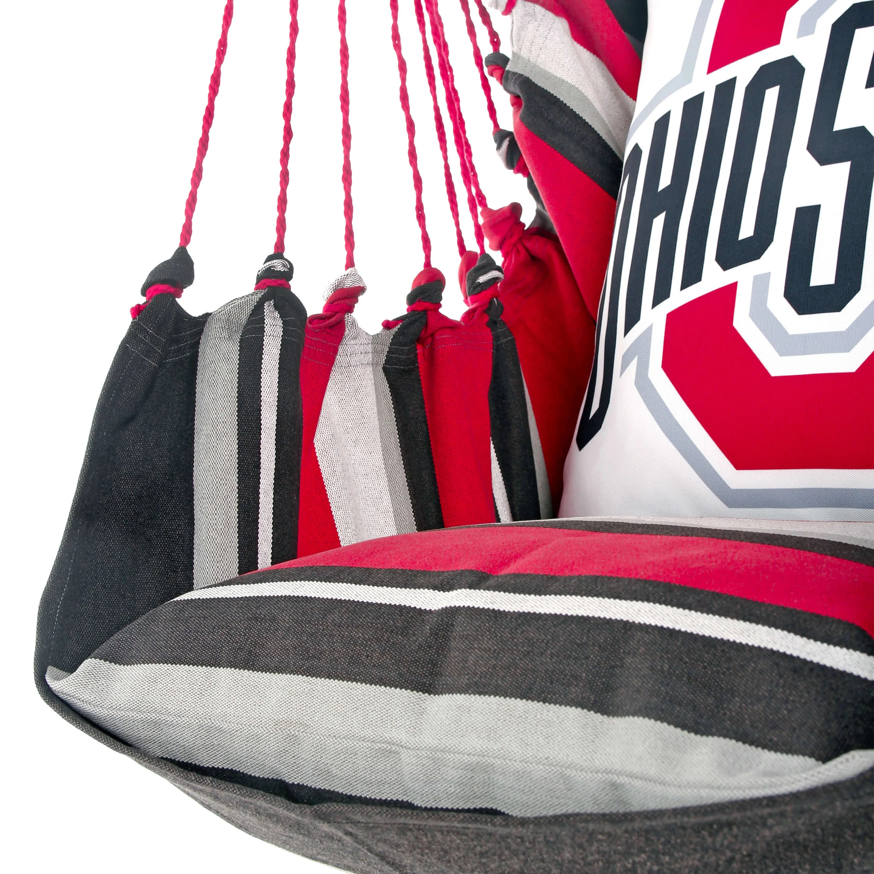 side ropes OHIO STATE BUCKEYES LOGO HANGING CHAIR SWING