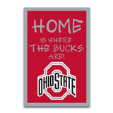 OHIO STATE GARDEN FLAG – 12"X18”