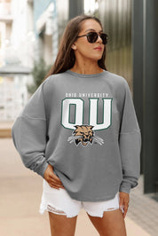 Soft vintage-style Bobcats pullover with bold graphics