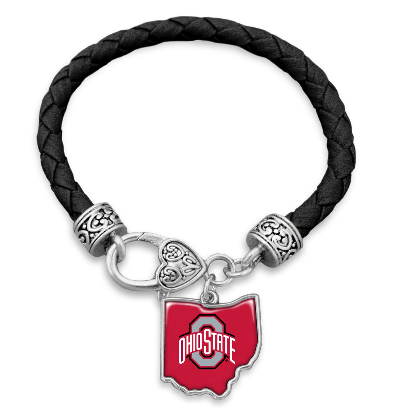 Ohio State Charms Set - Brutus Buckeye + Crystal Charms outlets | Ohio State Jewelry | OSU Charms | Ohio State Gift | OSU Beads